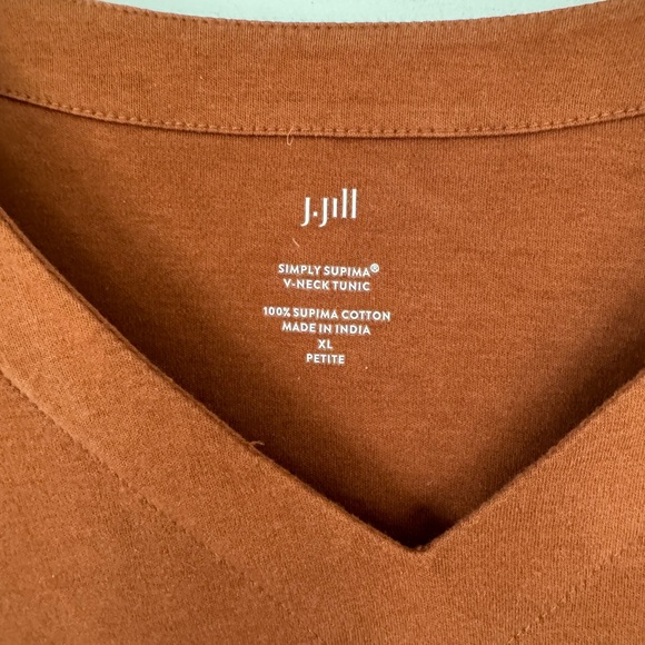 J.Jill Simply Supima V-Neck Tunic - Picture 5 of 5